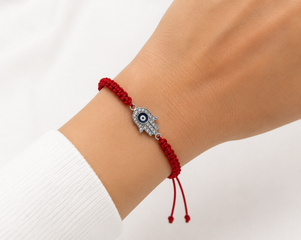 LuckyEye CZ Hamsa bracelet #2623