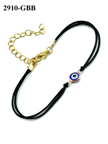 Small Evil Eye Rope Bracelet #2910-GBB