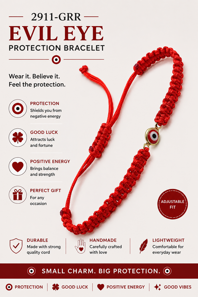 Classic Evil Eye Macrome Bracelet #2911