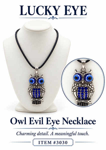 Owl Evil Eye Necklace #3030