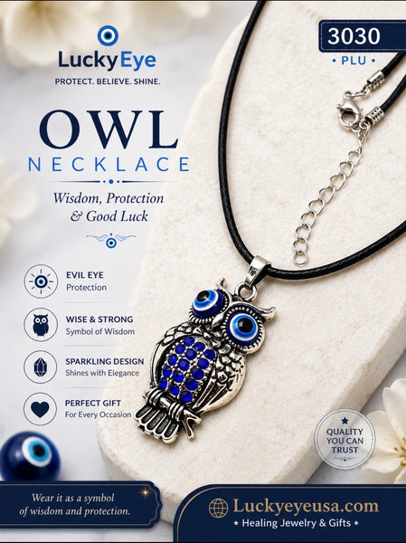 Owl Evil Eye Necklace #3030