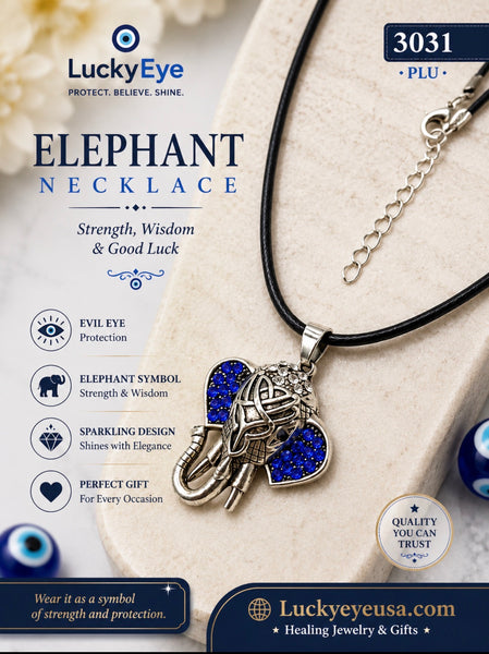 Lucky Eye Elephant Necklaces #3031