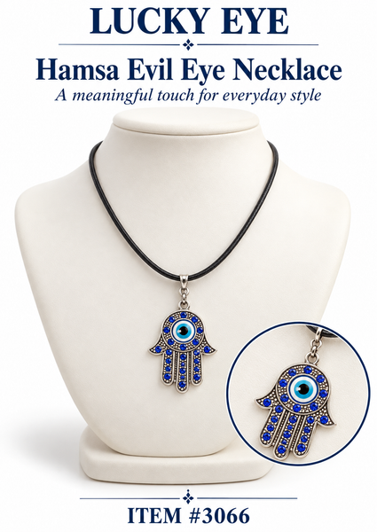 Evil Eye Hamsa Necklace #3066