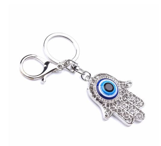 Evil Eye Hamsa Hand Key Chain #1346