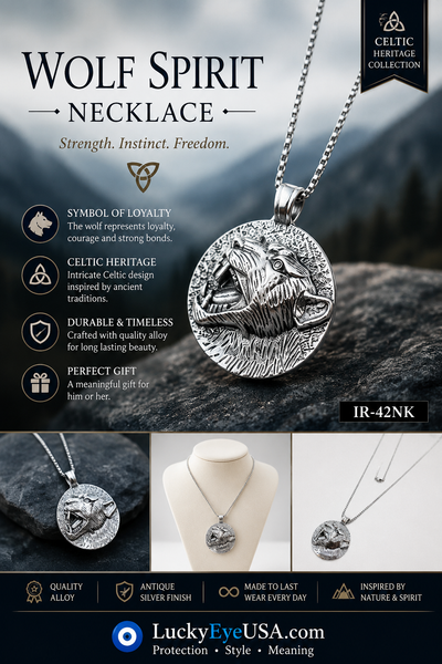 Celtic Jewelry Necklace #IR-42NK
