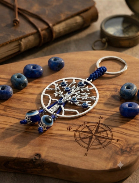 Evil Eye  Tree of Life Purse Accessory / Keychain  #4510