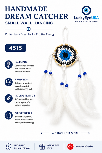Handmade Dream Catchers with Feathers Small Wall Hanging  #4515