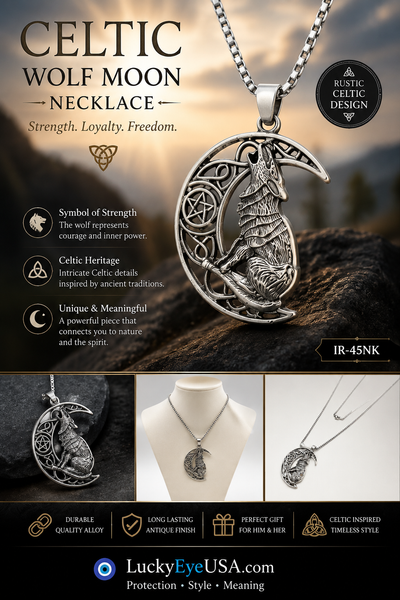 Celtic Jewelry Necklace #IR-45NK