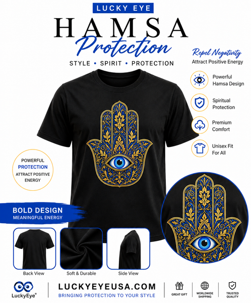Lucky Eye Hamsa T  #8