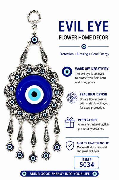 Evil Eye Flower Home Decor 5034