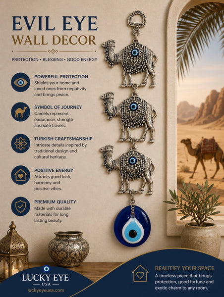 Lucky Eye 3 Camels Home Decor #5044