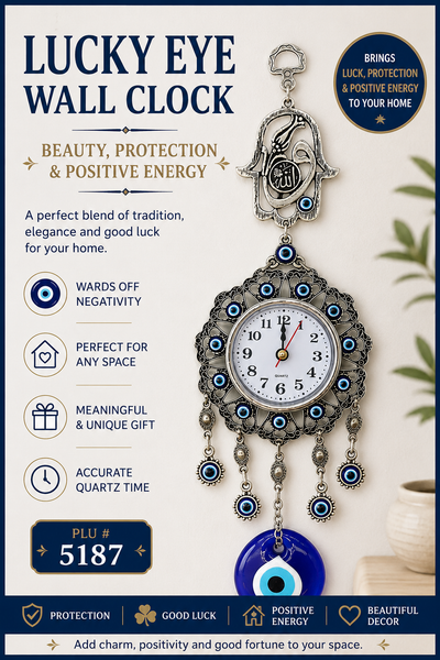 Lucky Eye Wall decore Clock  #5187
