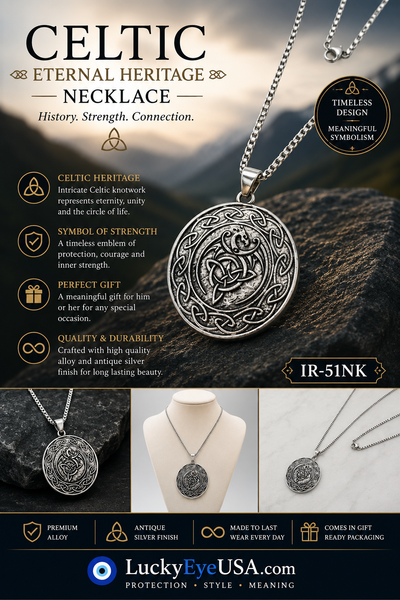 Celtic Jewelry Necklace #IR-51NK