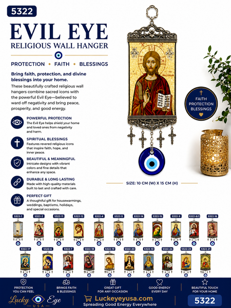 Religious Hanging Carpet & Lucky eye Home Accessory  #5322