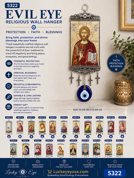 Religious Hanging Carpet & Lucky eye Home Accessory  #5322