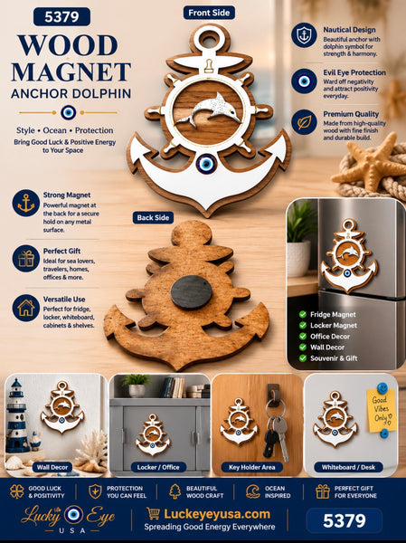 Evil Eye Wood   Magnet