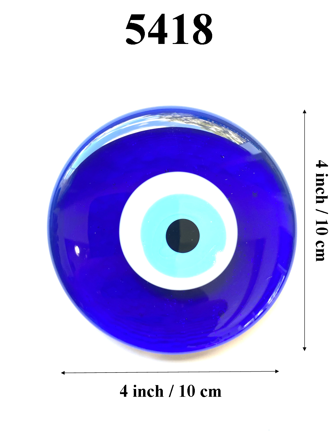 Blue Glass Evil Eye Without Hole #5418