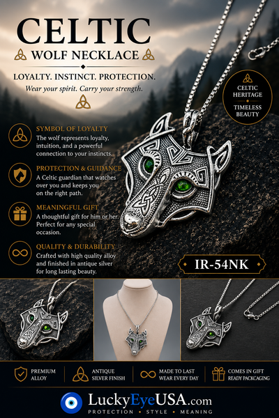 Celtic Jewelry Necklace #IR-54NK