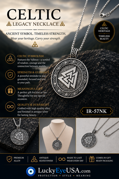 Celtic Jewelry Necklace #IR-57NK