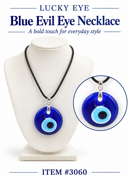 Evil Eye traditional glass eye necklace #3060