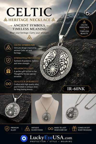 Celtic Jewelry Necklace #IR-60NK