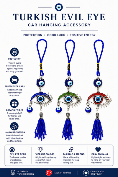 Turkish Evil Eye  Car Hanging Accessory #6058