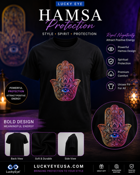 Lucky Eye Hamsa T  #8