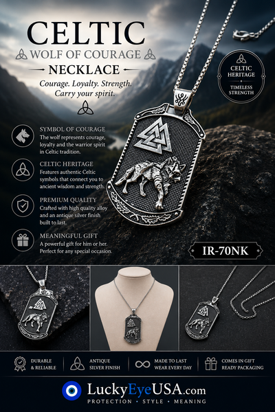 Celtic Jewelry Necklace #IR-70NK