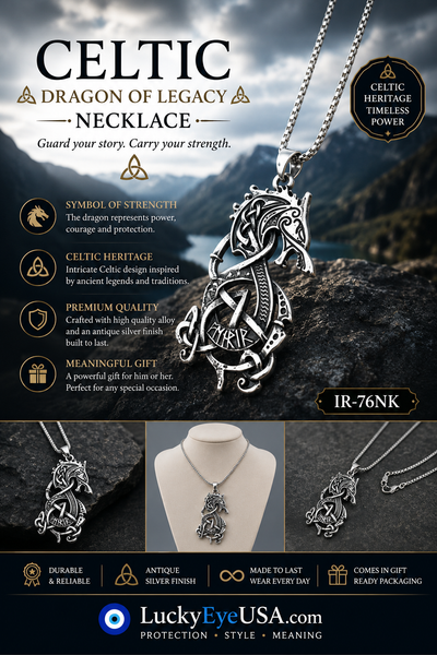 Celtic Jewelry Necklace #IR-76NK