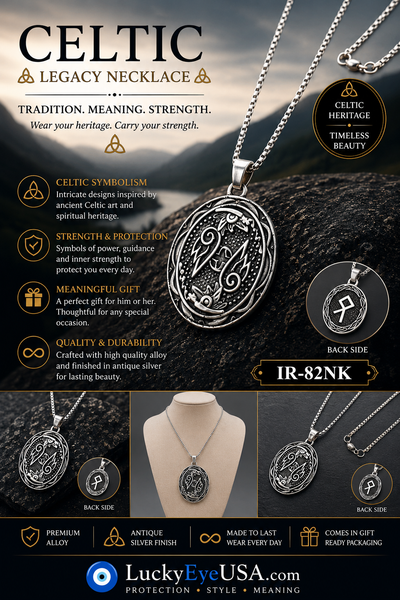Celtic Jewelry Necklace #IR-82NK