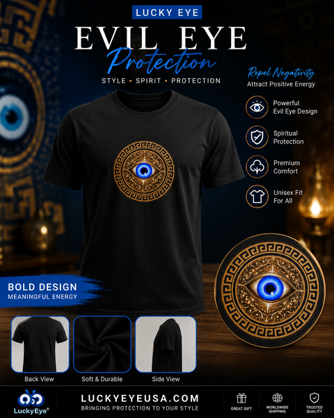 Lucky Eye Greek key T  #9