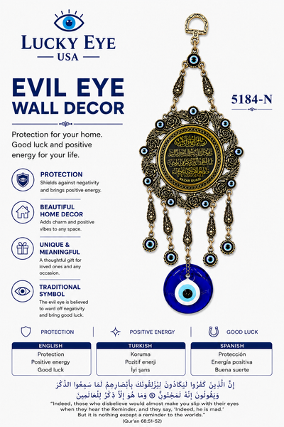 Evil Eye Home Hanging Amulet Home Decor #5184-N