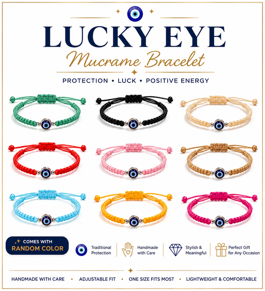 Evil Eye Macrome Bracelet#2615