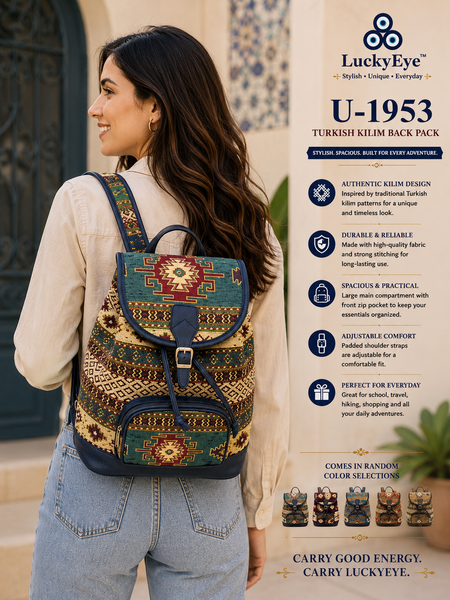 Turkish Kilim  Back Packs U-1953