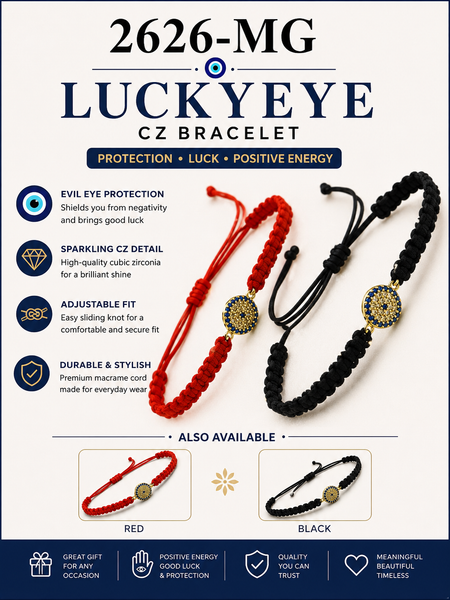 LuckyEye CZ bracelet #2626-MG