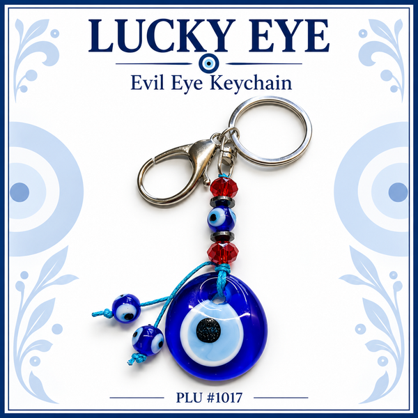 Evil Eye Red Bead KeyChain #1017
