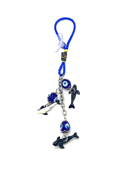 Evil Eye Orca Killer Whale Car Hanging Accessory.s  #6030