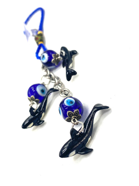 Evil Eye Orca Killer Whale Car Hanging Accessory.s  #6030