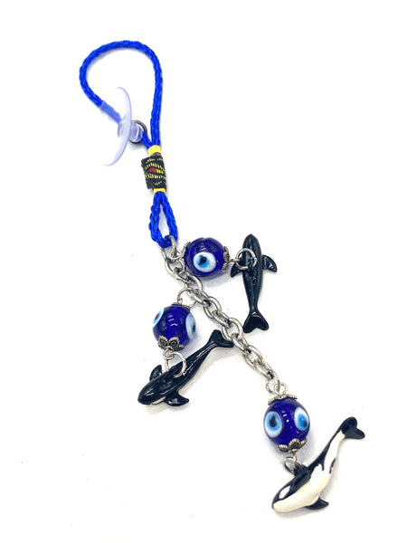Evil Eye Orca Killer Whale Car Hanging Accessory.s  #6030