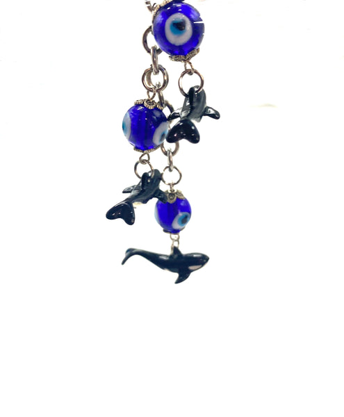 Evil Eye Orca Killer Whale Car Hanging Accessory.s  #6030