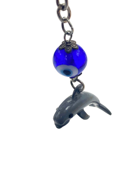 Evil Eye Dolphin Key chain #1331