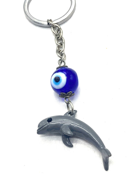 Evil Eye Dolphin Key chain #1331
