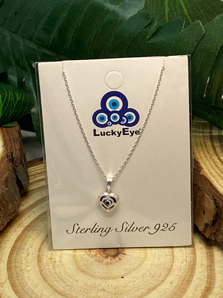 925 Evil Eye Sterling Silver Necklace #9500