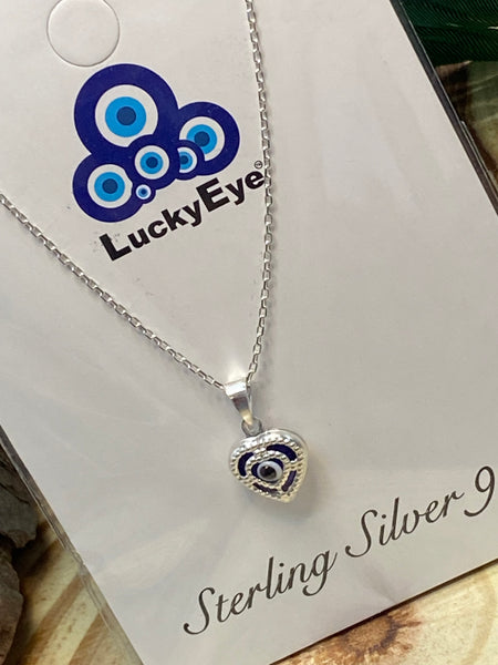 925 Evil Eye Sterling Silver Necklace #9500