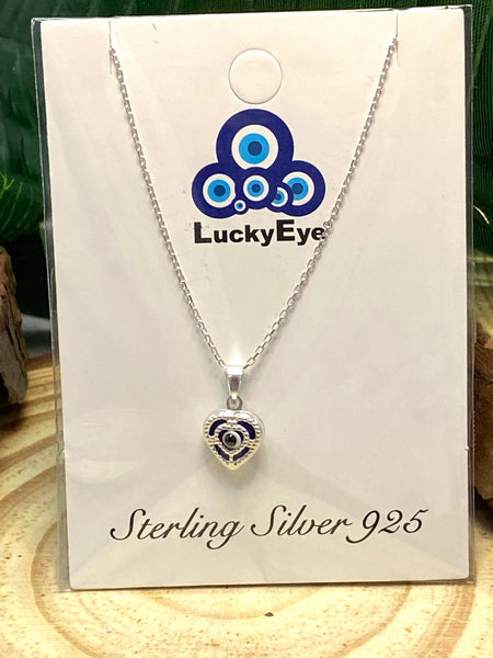 925 Evil Eye Sterling Silver Necklace #9500
