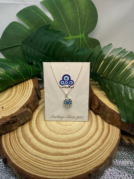 925 Evil Eye Sterling Silver Necklace #9501