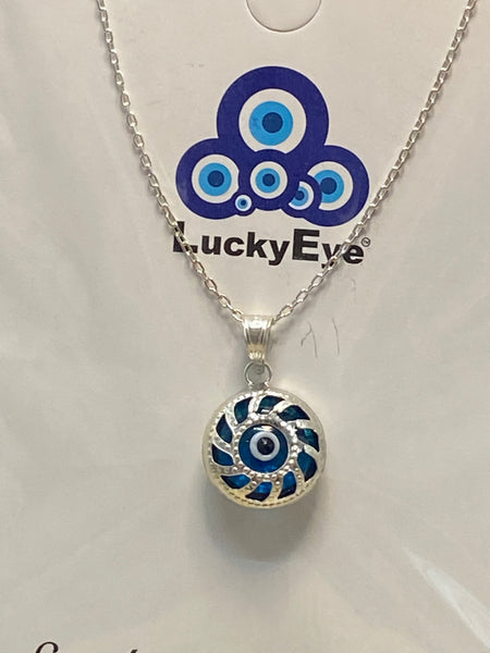 925 Evil Eye Sterling Silver Necklace #9501