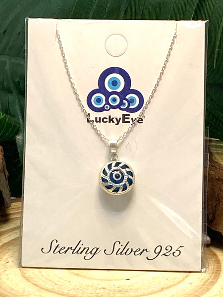 925 Evil Eye Sterling Silver Necklace #9501