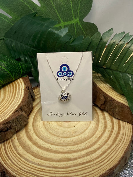 925 Evil Eye Sterling Silver Necklace #9503
