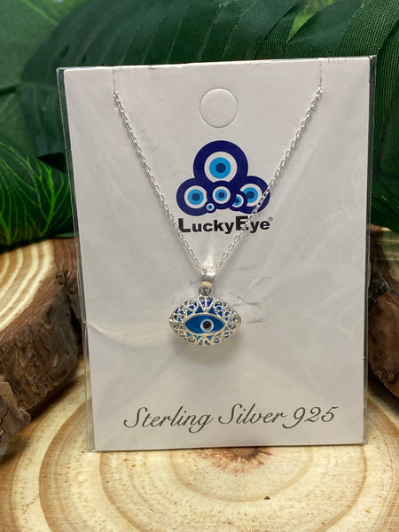 925 Evil Eye Sterling Silver Necklace #9503